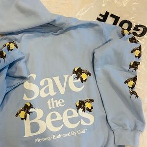 Bee hoodie by GOLF never worn with the brands ziplock bag w/one tiny color stain
